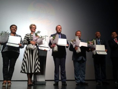 Wręczenie certyfikatu za najaktywniejszy kraj FIDAF